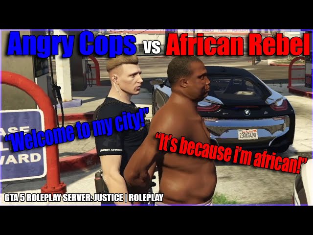 Gta 5 Roleplay - African Rebel Escapes from custody 😂!