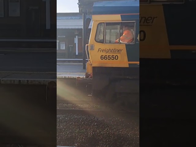 Freightliner 66550 arriving into Taunton 31st January 2025 6Y60