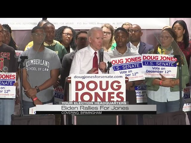 Biden rallies support for Doug Jones in Alabama U.S. Senate race