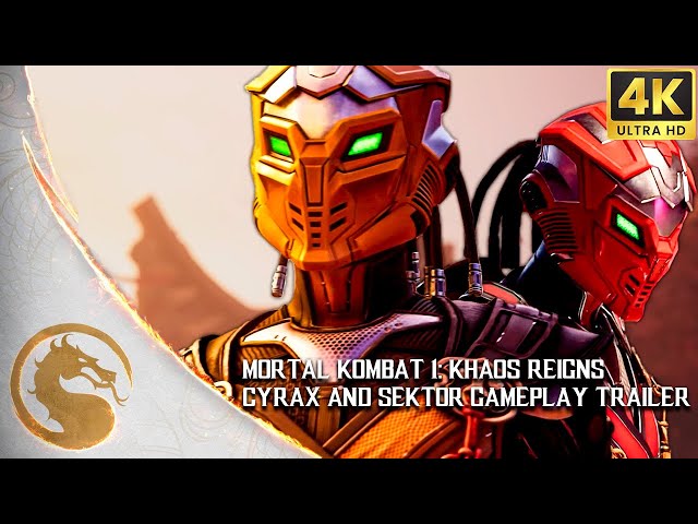 Mortal Kombat 1: Khaos Reigns – Official Cyrax & Sektor Gameplay Trailer (4K)