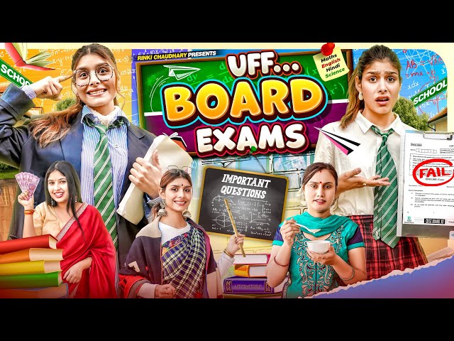 First Board Exam || Uff.. Board Exams || Topper vs Failure || Rinki Chaudhary