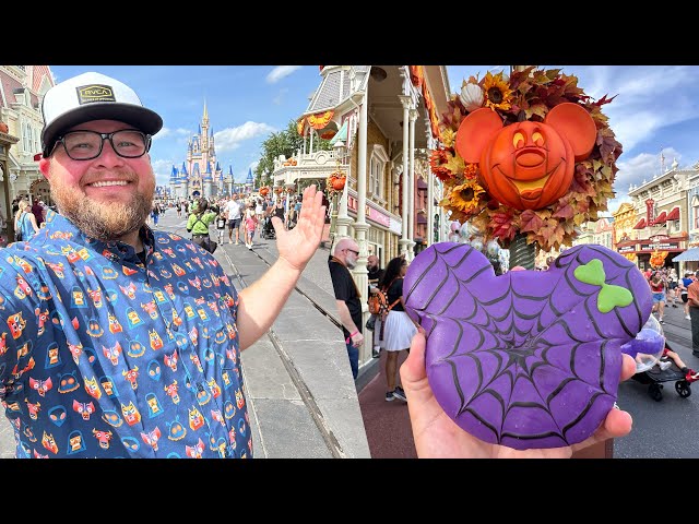 Disney’s Magic Kingdom 2024 | NEW Spooky Snacks & Exploring Tom Sawyer Island | Walt Disney World