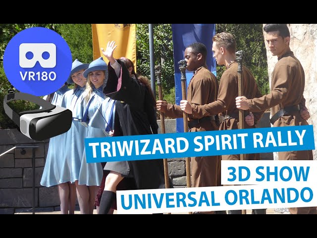 Triwizard Spirit Rally in Hogsmeade  - Islands of Adventure at Universal Orlando 2019 VR180 3D