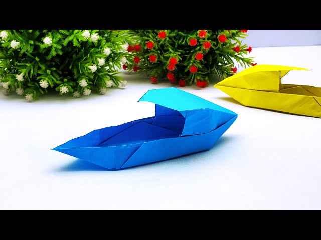 How to Make a Paper Boat that Floats | Origami Canoe That Floats | Paper Speed Boat