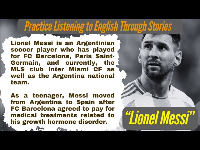 Listening practice - Messi