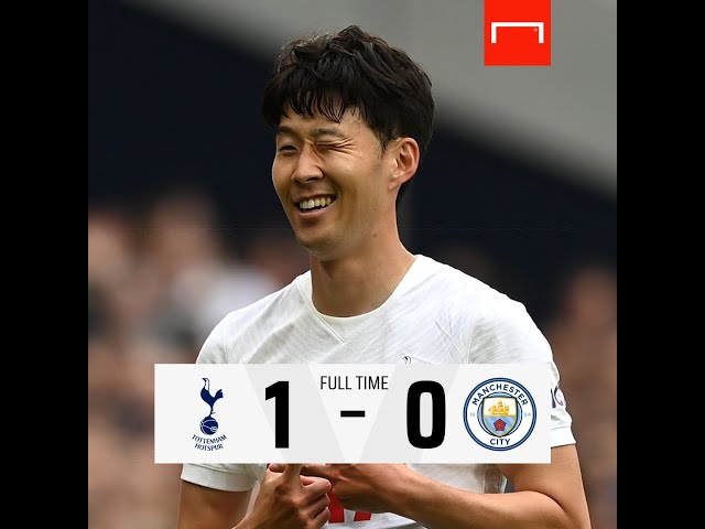 Heung-min Son celebrates 1- 0 win against Manchester City, Tottenham Spurs