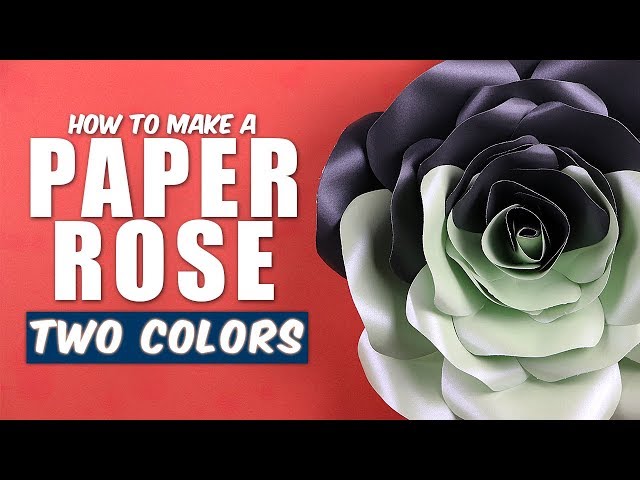 How to Make a Paper Rose: Two Colors (Tutorial)