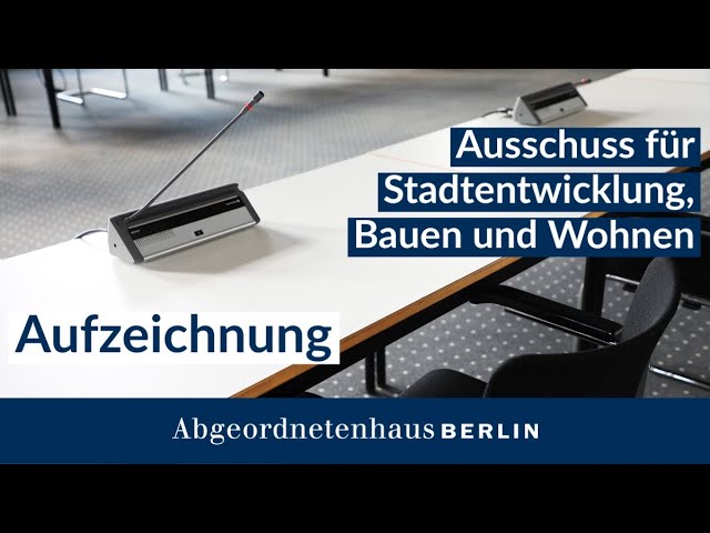 48. Sitzung des Ausschusses für Stadtentwicklung, Bauen und Wohnen am 20.01.2025