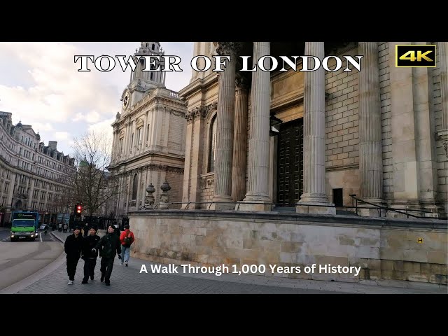 The Tower of London virtual tour -  walk through Whitechapel in 4k 60fps HDR