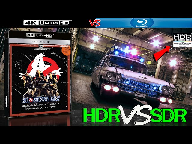 Ghostbusters 1984 HDR ANALYSIS 4K Blu Ray vs 1080p BD SDR 100nits #TRUE_DIFFERENCE #WATCH_IN_HDR