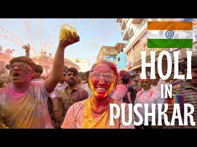 Solo Female Foreigner's First HOLI in PUSHKAR 🇮🇳 India Travel Vlog