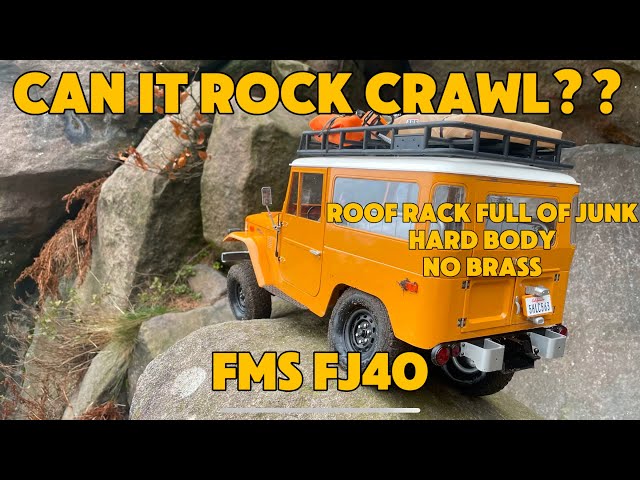 Can This Truck Actually Rock Crawl?? FMS FJ40 On The Rocks!