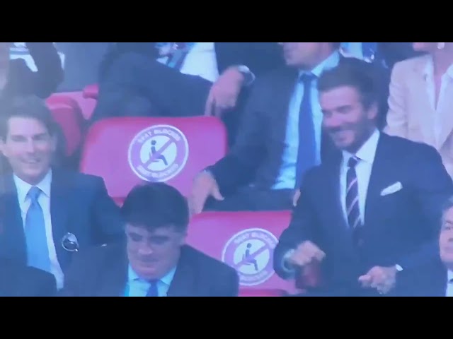 Tom Cruise and David Beckham fist bumps Euro 2020 final England vs Italy