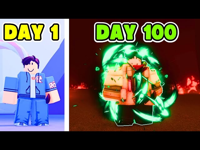 I SPENT 100 DAYS ON JUJUTSU INFINITE ON ROBLOX