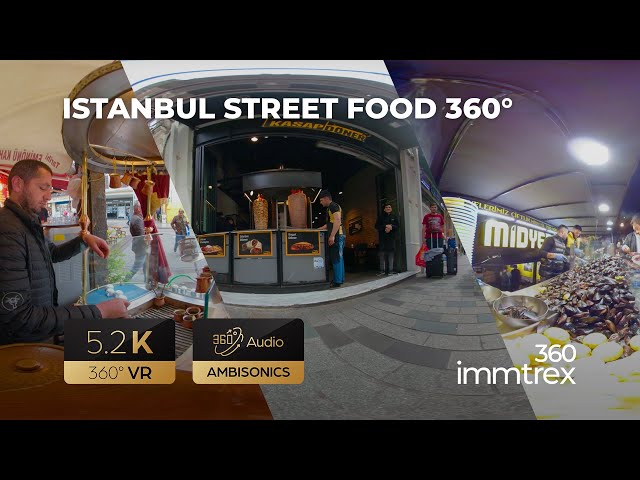 VR street food tour | 360° VR 5.2K  - Ambisonic Audio