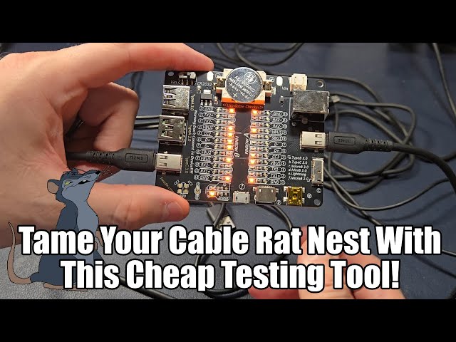 USB Cable Checker - Test Capabilities And Tame Your Cable Rat's Nest!