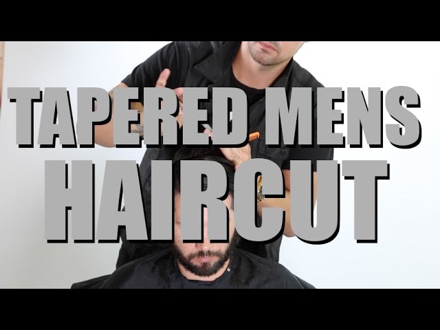 Tapered Mens Haircut Using CLIPPER OVER COMB - Mens Haircut and Beard Trim Makeover