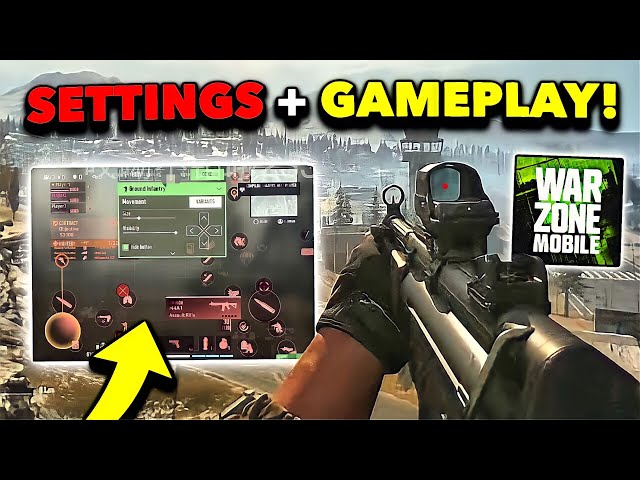 WARZONE MOBILE LEAK! NEW HD GAMEPLAY + SETTINGS! (iOS 60 FPS with Controller)