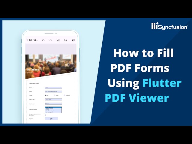 How to Fill PDF Forms Using Flutter PDF Viewer