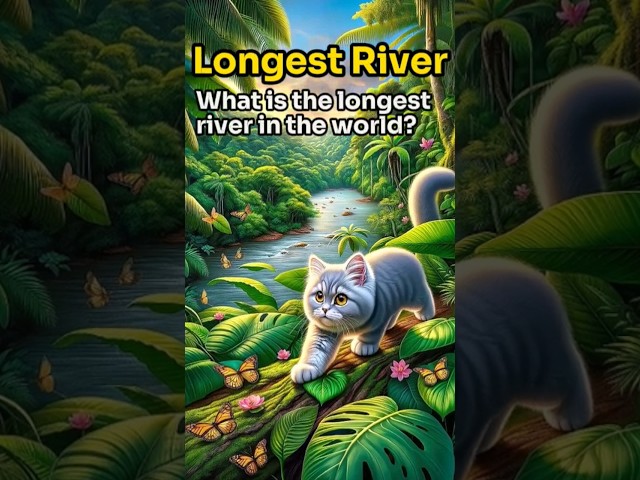 【CAT STORY】 GUESS What is the longest river in the world? #quiz #shorts #subscribe #cat #cute