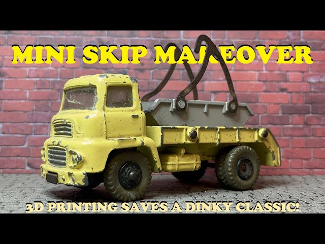 1960 Dinky Toys 966 Marrel Multi Bucket Skip Truck / Lorry Restoration - 3D Printed Parts!