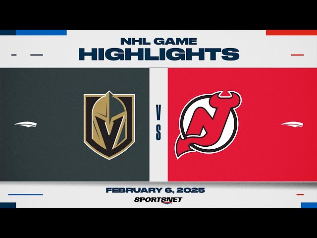 NHL Highlights | Golden Knights vs. Devils - February 6, 2025