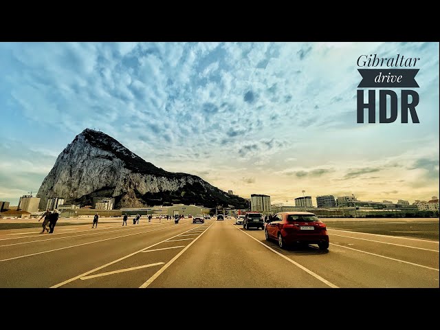 [4K][HDR] Clockwise drive around Gibraltar 13.03.2022