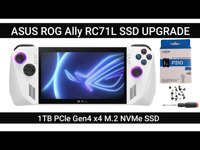 ASUS ROG Ally RC71L SSD UPGRADE / PCle Gen4 x4 M.2 2230