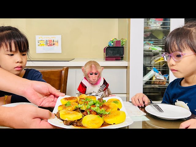 Bibi is excited to cook breakfast with dad for the family!