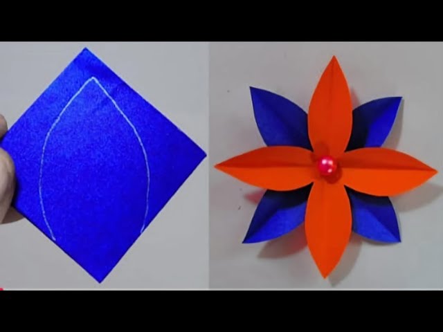 How to make a paper flower easy |How to make flowers with paper | Butterfly paper craft