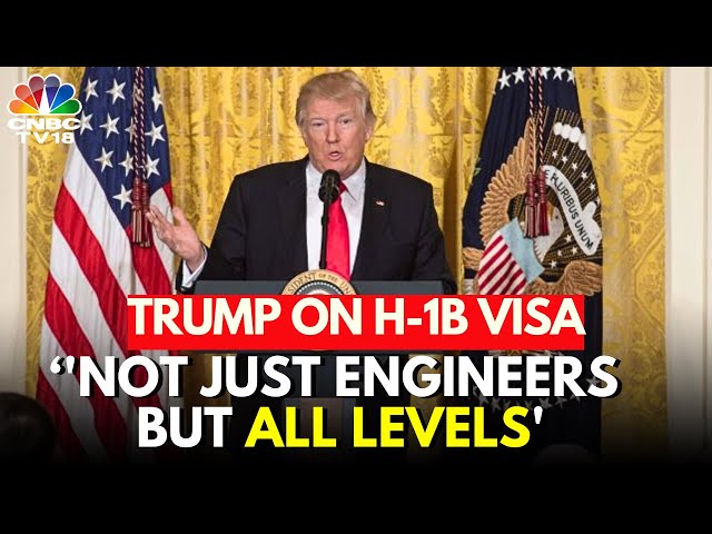 LIVE: Donald Trump On H1-B Visa Crackdown "Like Both Sides of Argument But.." | US Work Permit |N18G