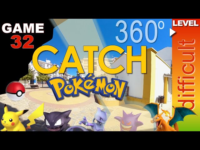 Pokemon real life. Catch Pikachu, Gengar, Haunter, Mewtwo and Charizard. Game 32! (very difficult)