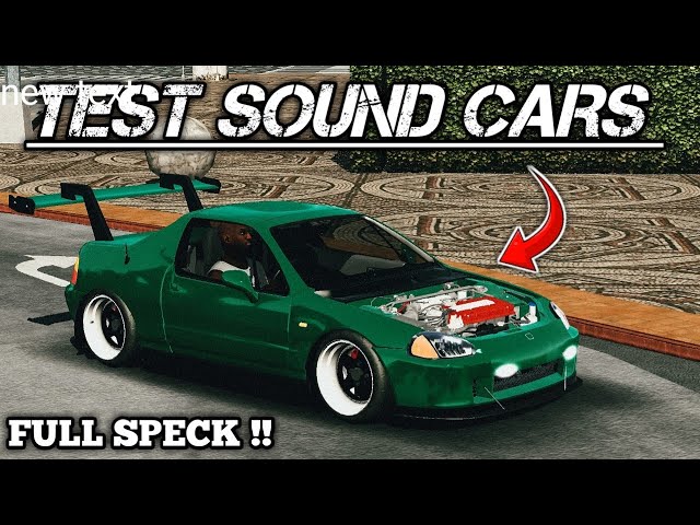 SOUND TEST OF 3 LATEST CARS WITH FULL SPECK | Car Parking Multiplayer