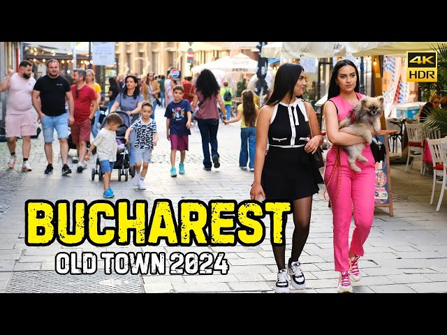 Bucharest 2024: Vibrant Old Town Walking Tour in 4K | Discover Romania’s Hidden Gems