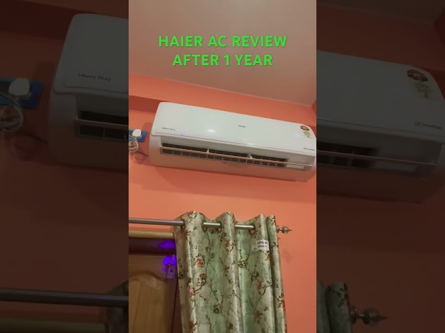 Haier ac review || after 1 year use and  honest review 2024 #haier #acreview