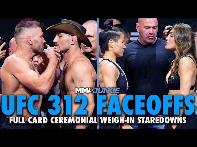 UFC 312 Full Fight Card Final Faceoffs from Sydney | Ceremonial Weigh-Ins