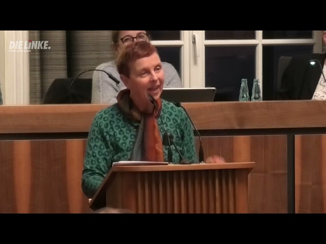 Sabine Leidig  zu "Bericht der Gewerkschaften". Stadtverordnetenversammlung am 11.11.24.