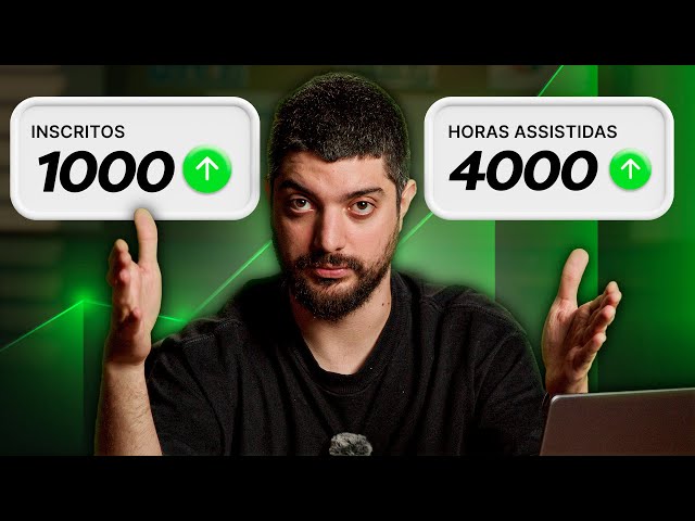 COMO CONSEGUIR AS 4MIL HORAS PARA MONETIZAR O SEU CANAL EM 2025