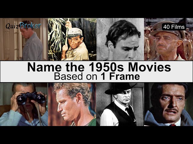 Guess the 1950s Movie from a Single Frame! | Classic Film Quiz Challenge | QuizBroker