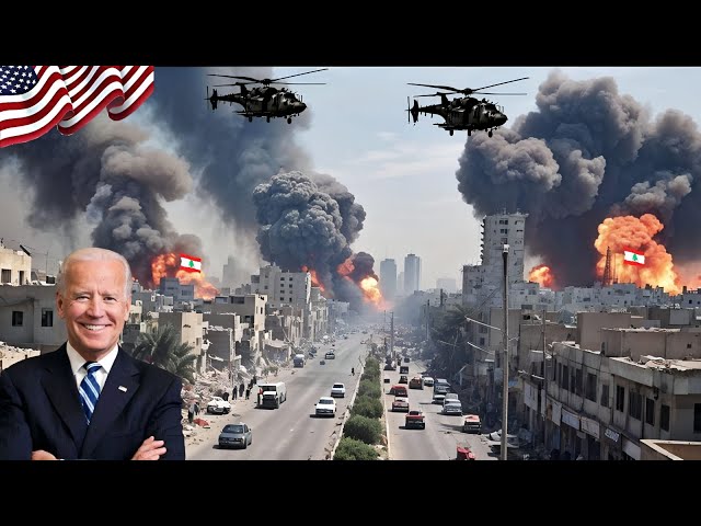 Happened Today, Huge Explosion in Lebanon! US Apache AH-64D Helicopter Destroys Entire City LEBANON