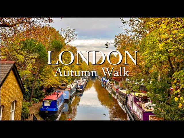 Autumn Walk in LONDON | Regent’s Park, Regent's Canal, Little Venice | Vlog