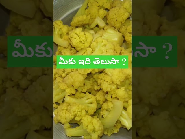 ఇలా Cauliflower Direct గా వండితే విషమే 😱😱😱 #cauliflower #trending #shorts #youtubeshorts