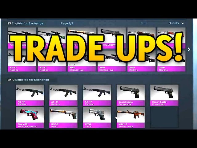 CS GO Trade Up Contract To Reds!