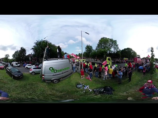 Liverpool trophy parade 2019, 360vr