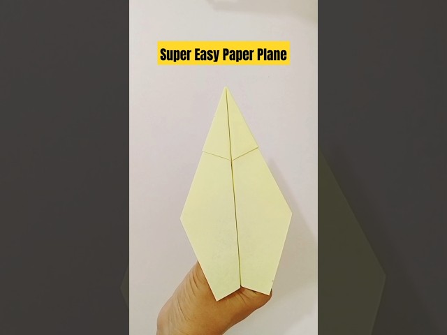 Cara membuat pesawat kertas yang mudah #diy #origami #pesawatkertas #paperplane #shorts