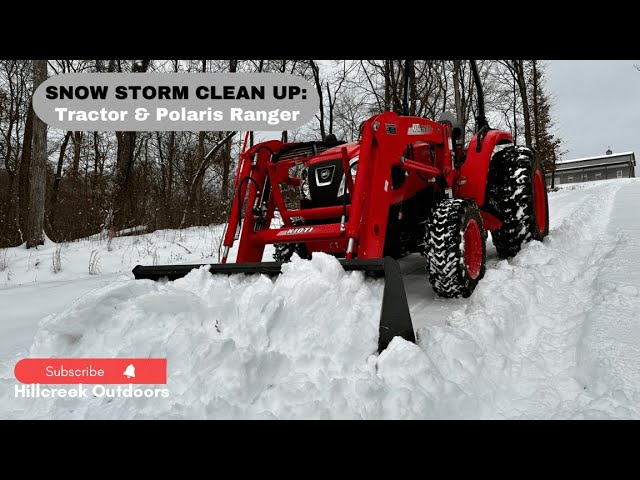 Snow Storm Clean Up: Tractor & Polaris Ranger