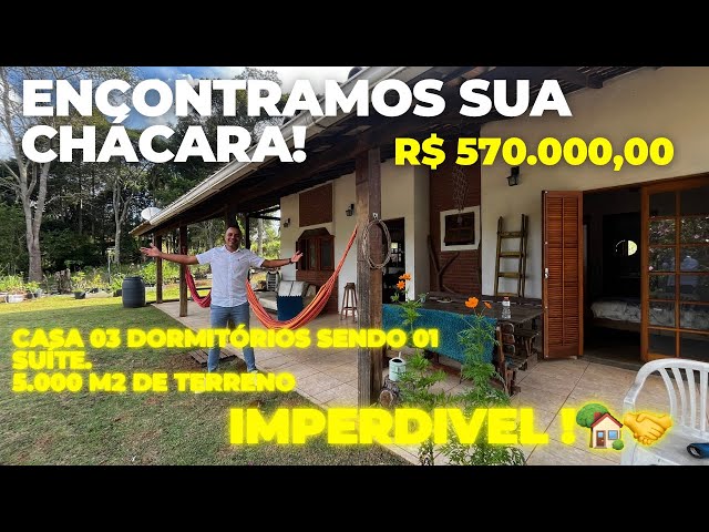 #223 CHÁCARA DOS PÁSSAROS A VENDA POR 570 mil EM IBIÚNA/ OPORTUNIDADE!