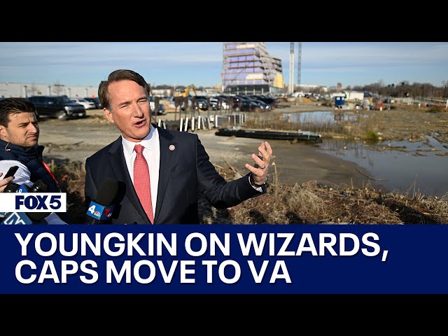 1-on-1 with Gov. Youngkin: Wizards, Capitals plan move to Virgina