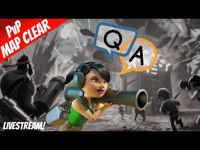 Boom Beach - Unboosted Zooka Map Clear Q&A (Bonus Crate Openings)