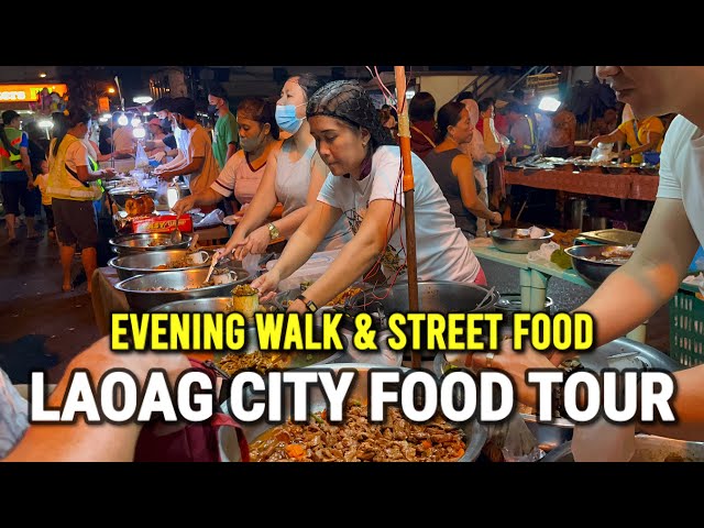 LAOAG CITY, PHILIPPINES 2024 | Street Food Tour & Evening Walk - Ilocos Norte Night Market